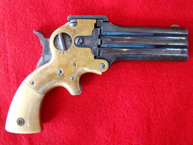 A fine cased William W. Marston three-barrelled .32 cal Derringer circa 1864-1872 — image 3